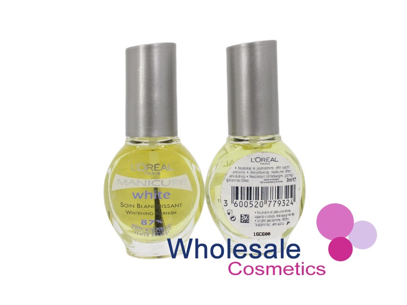 8 x L'Oreal Manicure Nail Polish - WHITE