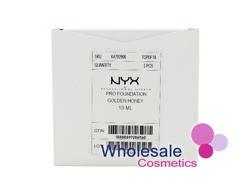6 x NYX Total Control Drop Pro Foundation - 14 GOLDEN HONEY