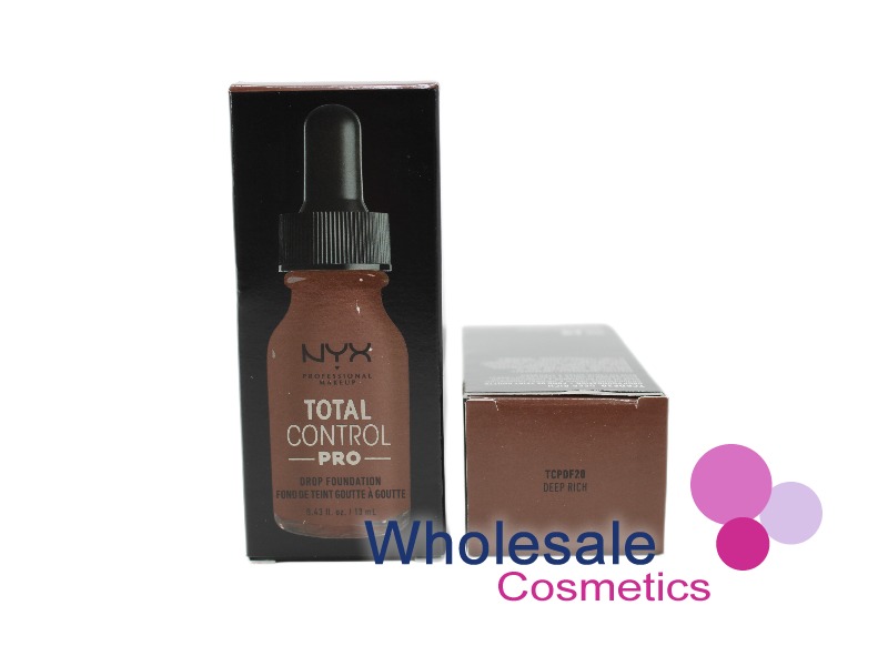 6 x NYX Total Control Drop Pro Foundation - DEEP RICH