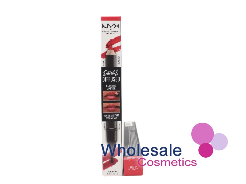 9 x NYX Makeup Professional Dazed and Diffused Blurring Lipstick - 07 LET'S PARTY