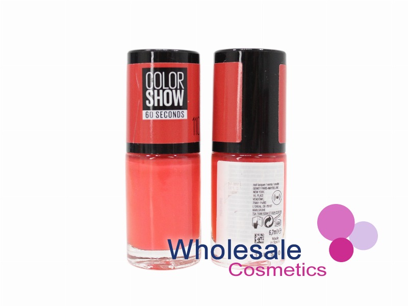 18 x Maybelline Colorshow 60 Seconds Nail Polish NO BARCODE - 110 URBAN CORAL