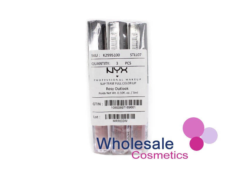9 x NYX Professional Makeup Slip Tease Lip Color - 07 ROSY OUTLOOK