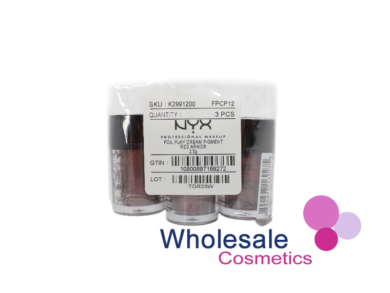 9 x NYX Professional Makeup Foil Play Cream Pigments - 12 RED ARMOR