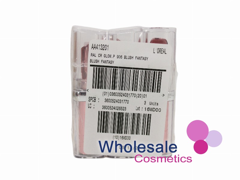 9 x L'Oreal Glow Paradise Lipstick - 906 BLUSH FANTASY