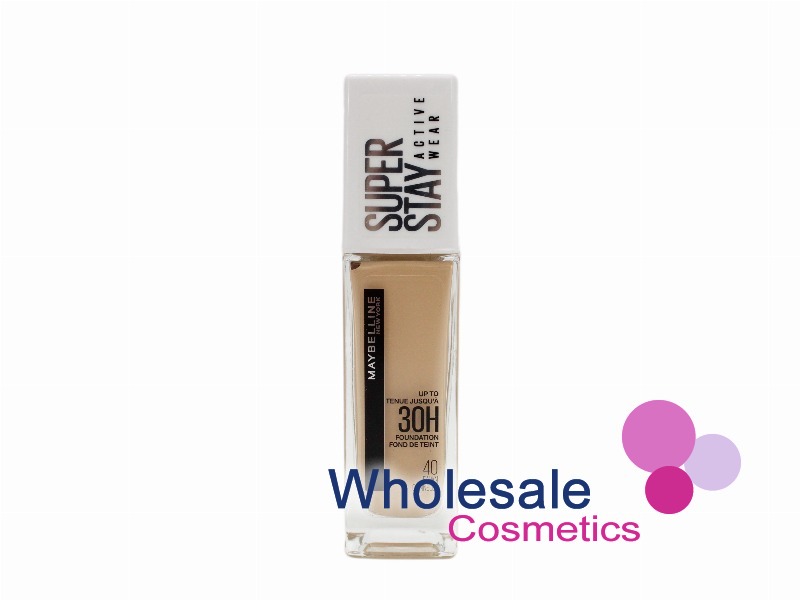 6 x Maybelline SuperStay 30Hr Full Coverage Foundation Security Label - 40 FAWN