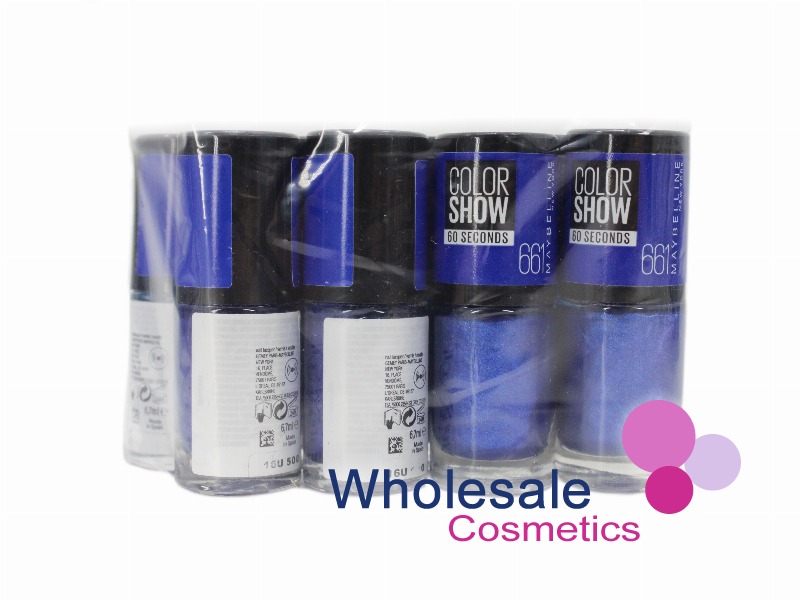 8 x Maybelline Colorshow 60 Seconds Nail Polish NO BARCODE - 661 OCEAN BLUE