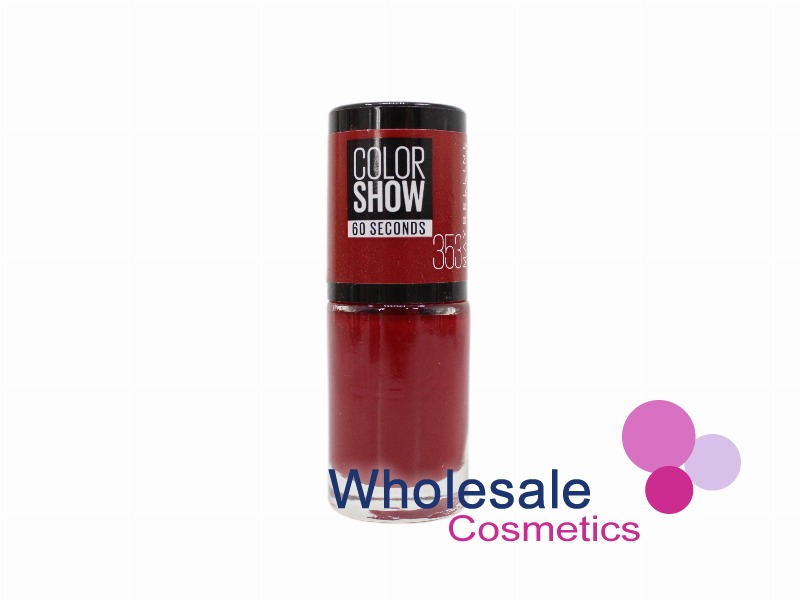 8 x Maybelline Colorshow 60 Seconds Nail Polish NO BARCODE - 353 RED