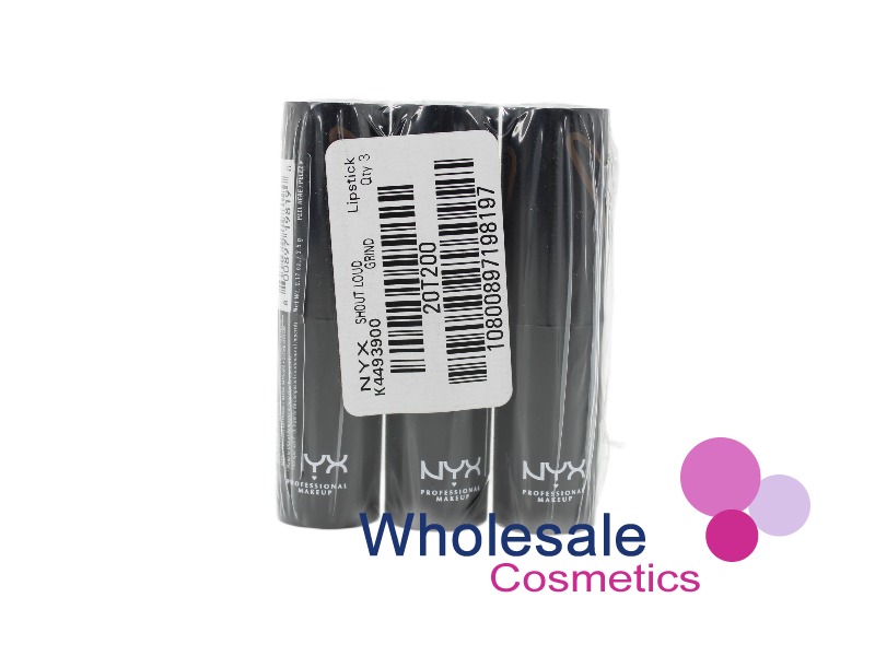 9 x NYX Professional Shout Loud Lipstick - GRIND