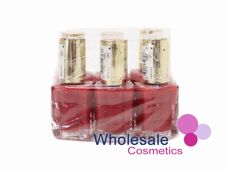 6 x L'Oreal Color Riche Nail Polish - 558 ROUGE AMOUR