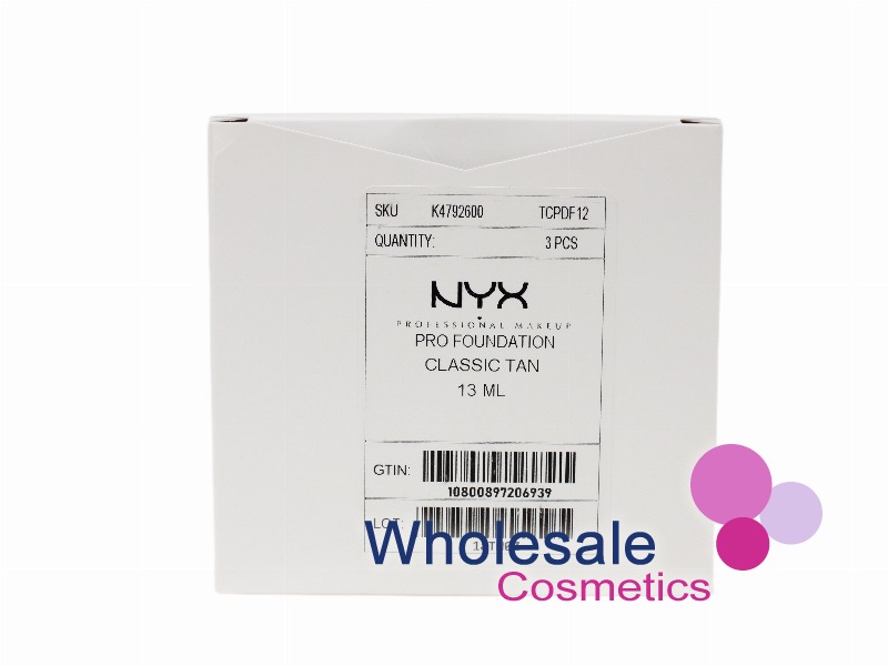 6 x NYX Total Control Drop Pro Foundation - 12 CLASSIC TAN