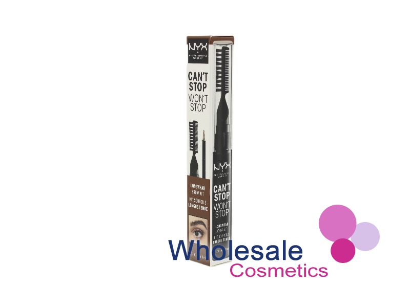 6 x NYX Can't Stop Won't Stop Longwear Brow Kit - 03 AUBURN