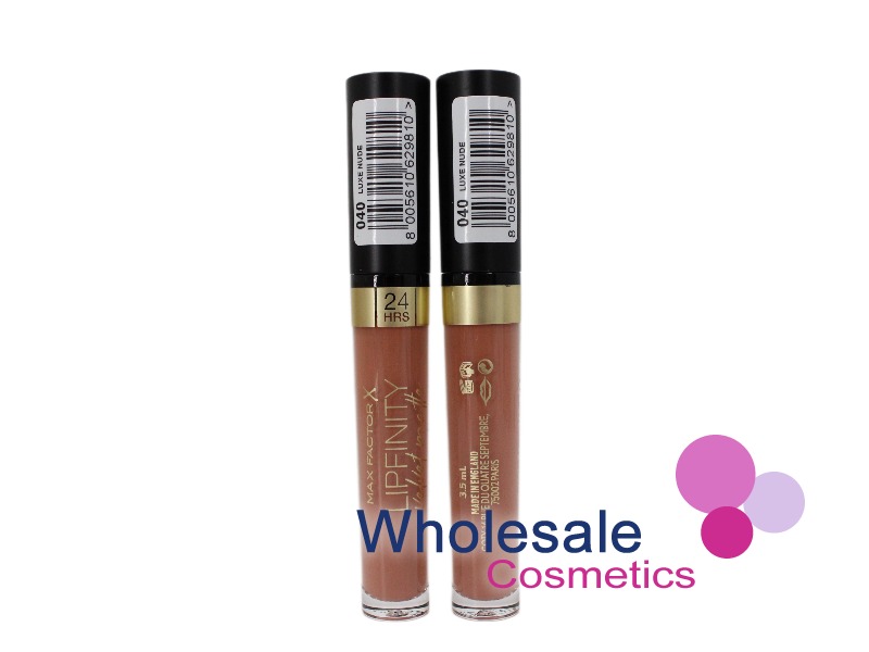 9 x Max Factor Lipfinity Velvet Matte Lip Colour - 040 LUXE NUDE