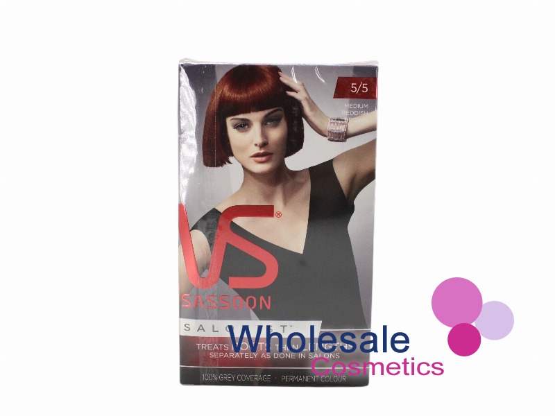 12 x Vidal Sassoon Salonist Permanent Hair Colour Treatment - 5/5 MEDIUM REDDISH BROWN