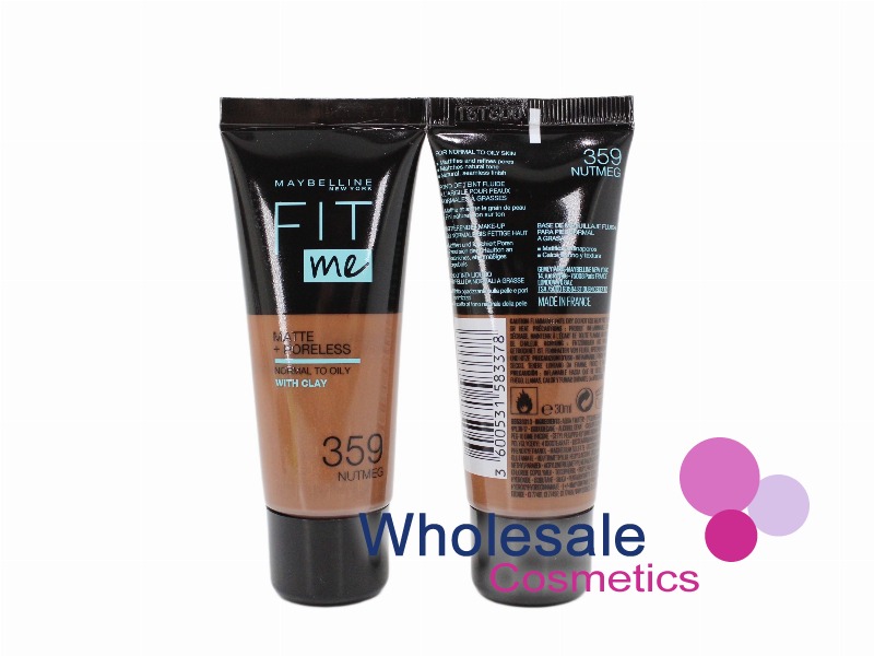 6 x Maybelline Fit Me Matte & Poreless Liquid Foundation - 359 NUTMEG