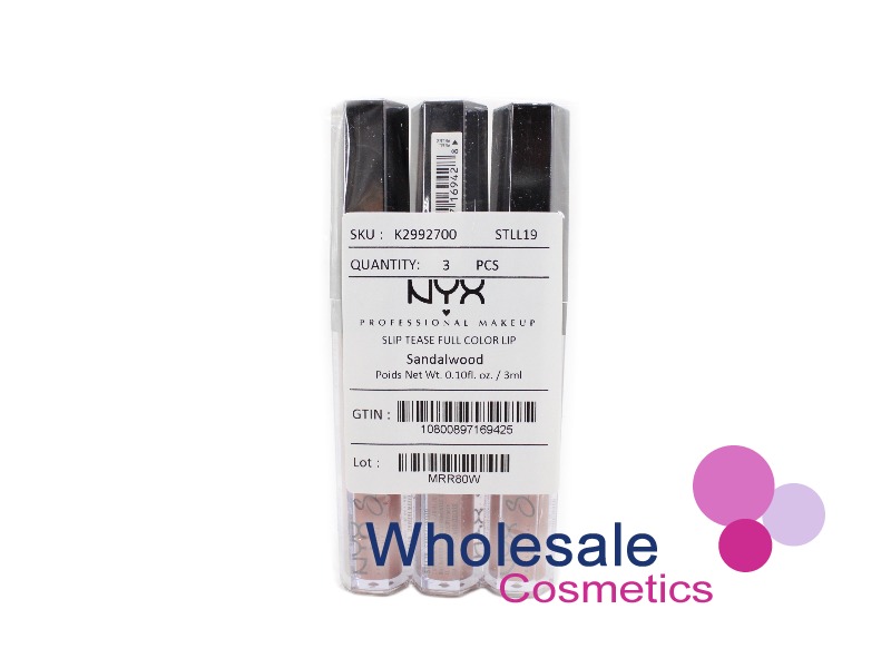 9 x NYX Professional Makeup Slip Tease Lip Color - 19 SANDALWOOD