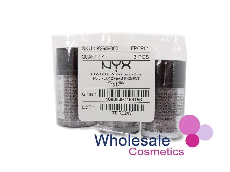 9 x NYX Professional Makeup Foil Play Cream Pigments - 01 POLISHED
