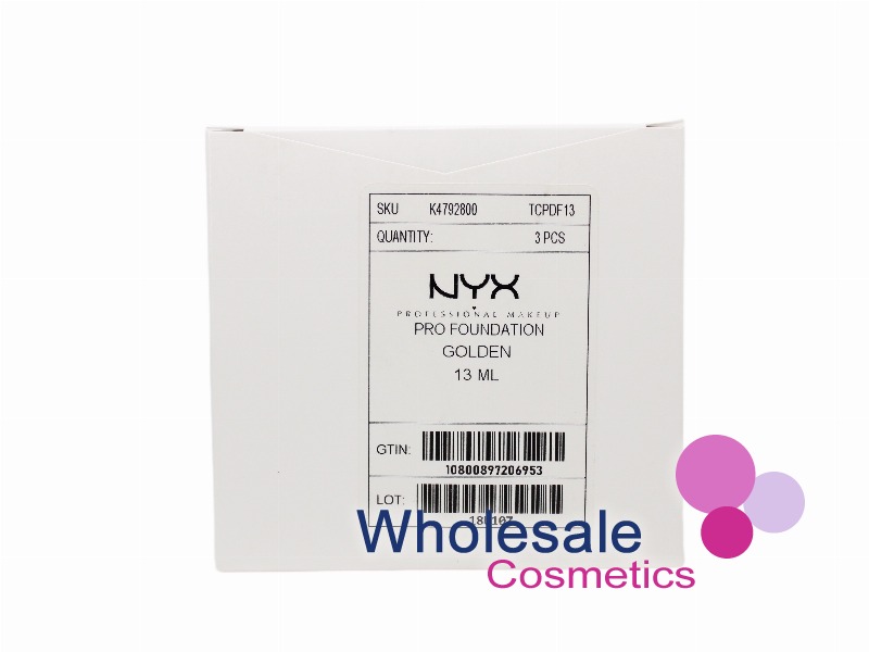 6 x NYX Total Control Drop Pro Foundation - 13 GOLDEN