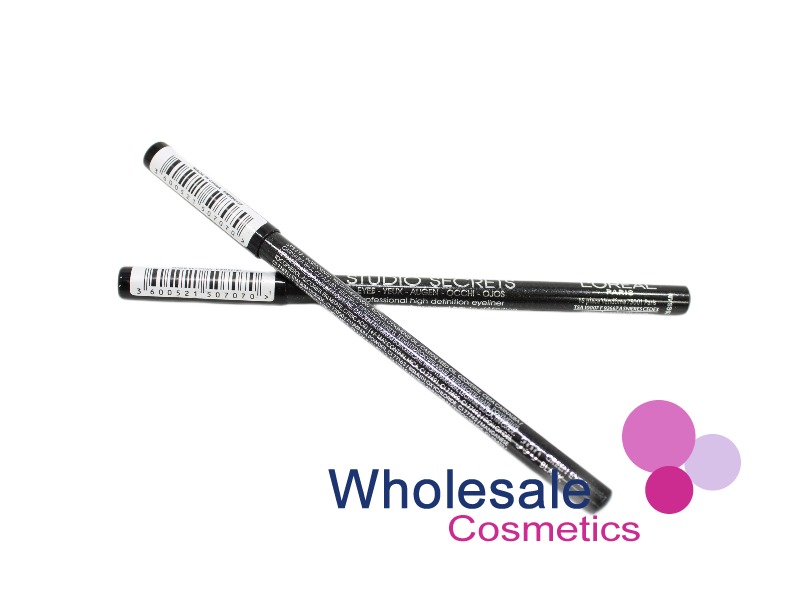 12 x L'Oreal Studio Secrets High Definition Eye Liners - 390 GREEN EYES BLACK