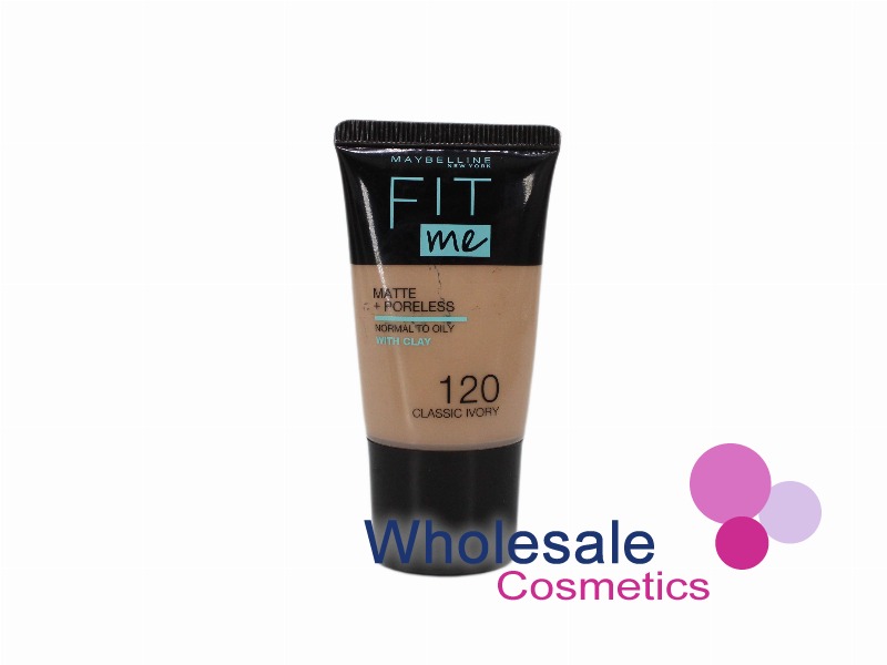6 x Maybelline Fit Me Matte & Poreless Liquid Foundation 18ml - 120 CLASSIC IVORY