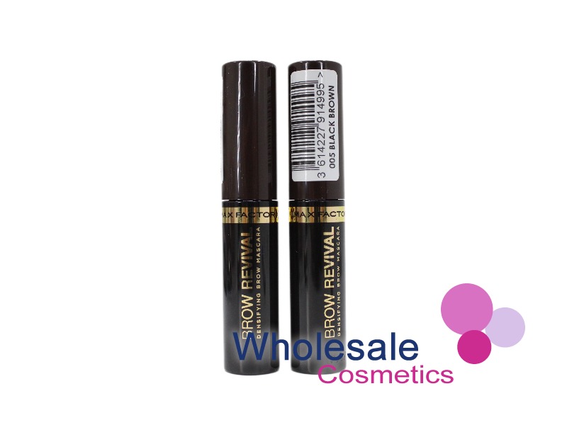 9 x Max Factor Brow Revival Densifying Brow Mascara - 005 BLACK BROWN