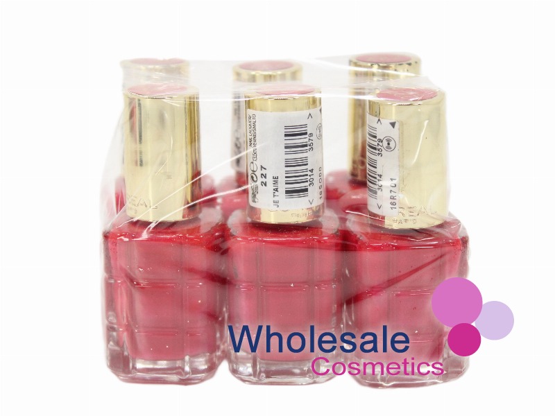 6 x L'Oreal Color Riche Nail Polish - 227 JET'AIME