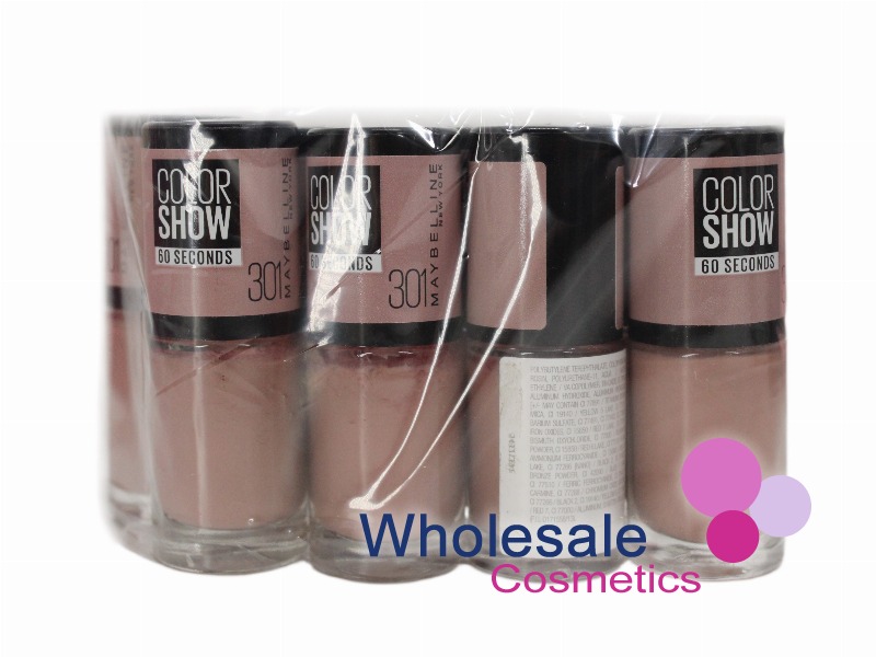8 x Maybelline Colorshow 60 Seconds Nail Polish NO BARCODE - 301 LOVE THIS SWEATER