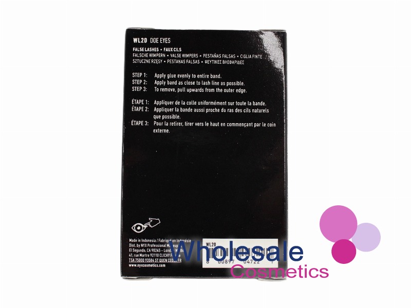 8 x NYX Professional Makeup Wicked Lashes - WL20 DOE EYES
