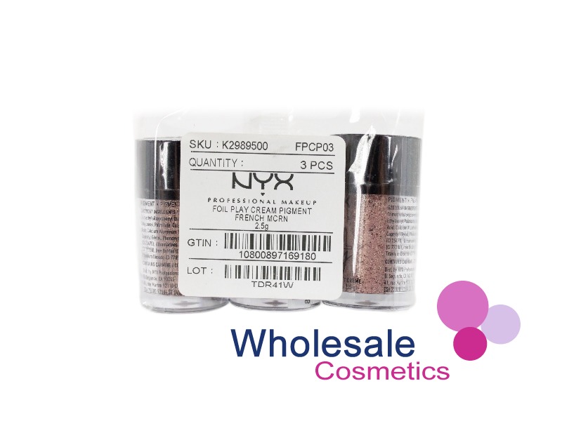 9 x NYX Professional Makeup Foil Play Cream Pigments - 03 FRENCH MACARON