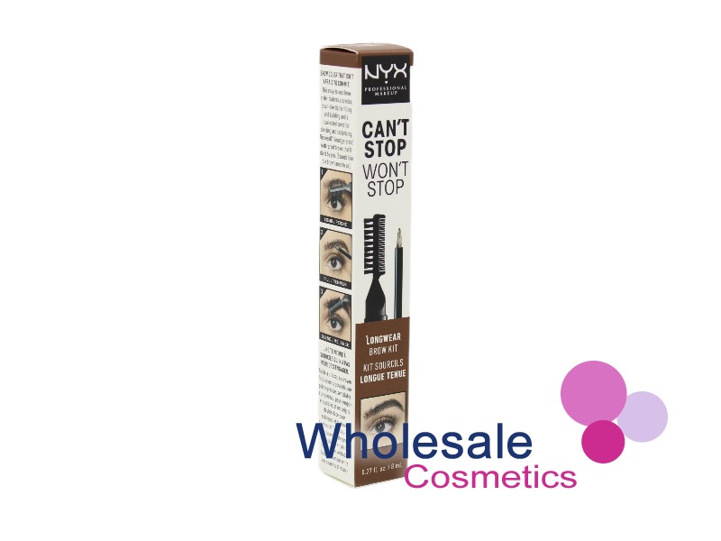 6 x NYX Can't Stop Won't Stop Longwear Brow Kit - 04 CHOCOLATE
