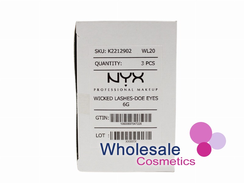 8 x NYX Professional Makeup Wicked Lashes - WL20 DOE EYES