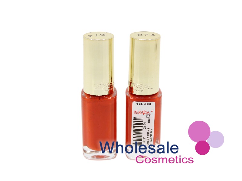 12 x L'Oreal Color Riche Nail Polish - 874 SARI PARISIEN
