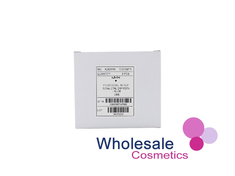 6 x NYX Total Control Drop Foundation - 6.5 NUDE 13ml