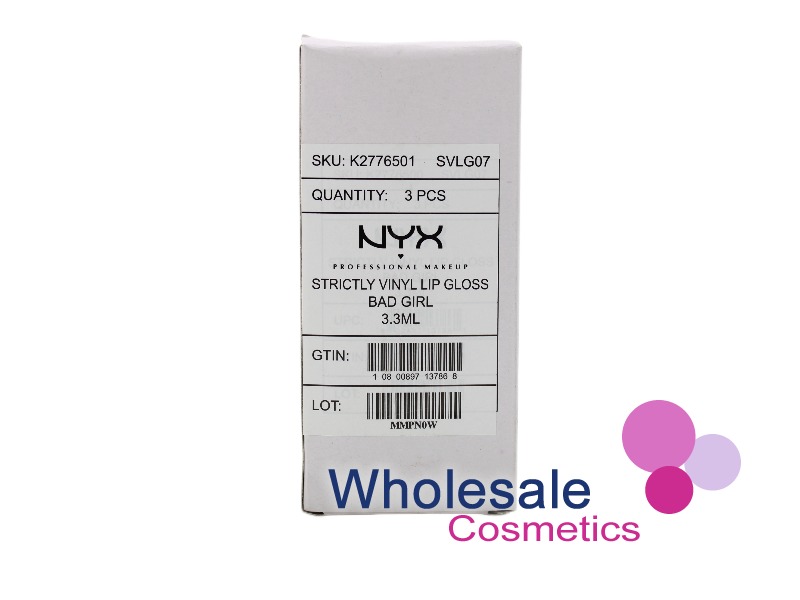 6 x NYX Professional Makeup Strictly Vinyl Lip Gloss - SVLG07 BAD GIRL