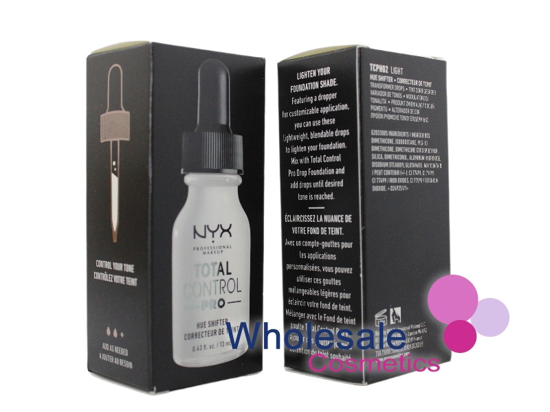 6 x NYX Total Control Drop Pro Hue Shifter - 02 LIGHT
