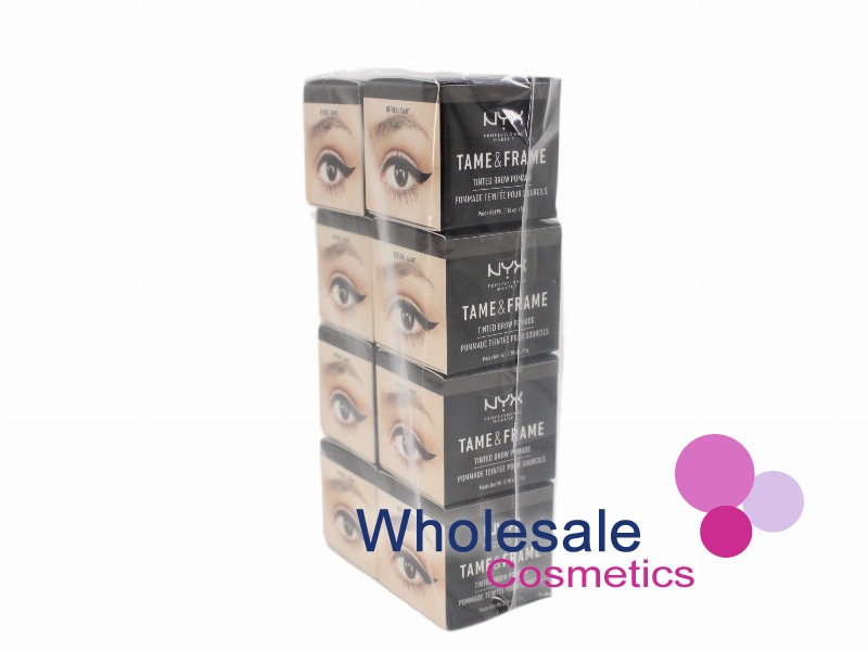 8 x NYX Professional Makeup Tame & Frame Tinted Brow Pomade - TFBP05 BLACK
