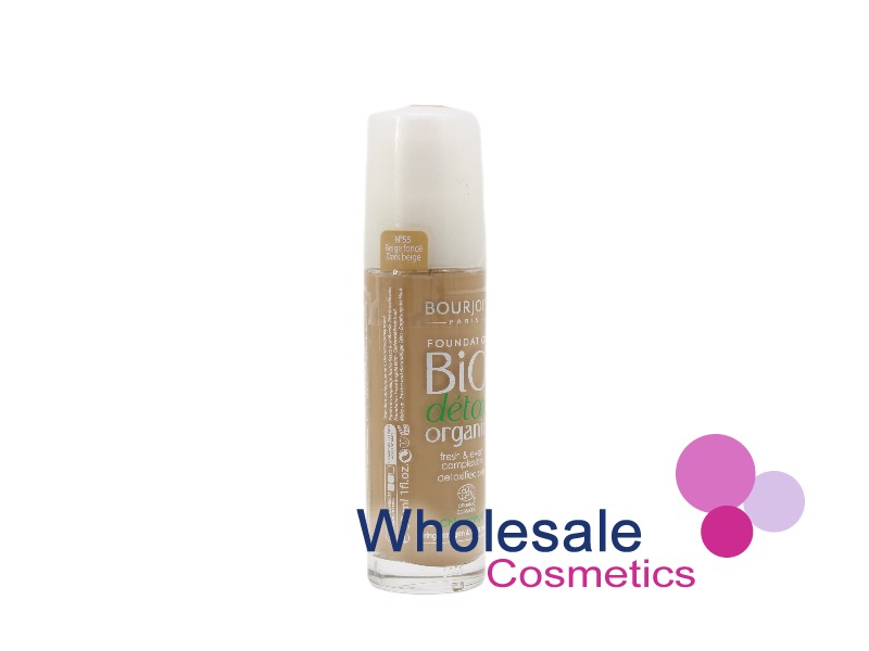 5 x Bourjois Bio Detox Organic Foundation - 55 DARK BEIGE
