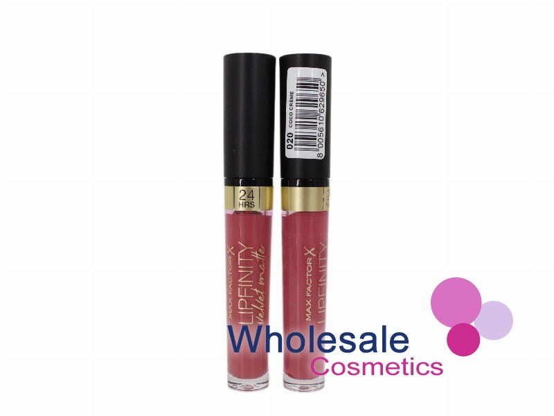 7 x Max Factor Lipfinity Velvet Matte Lip Colour - 020 COCO CREME
