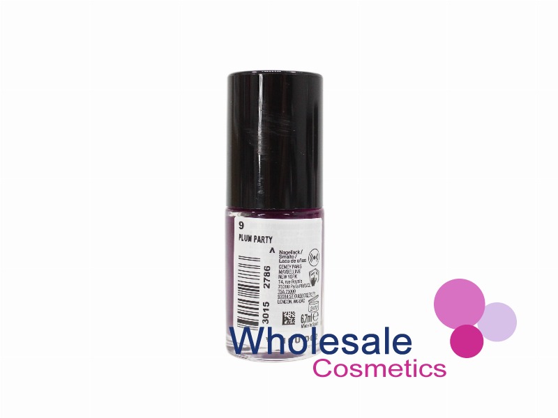 8 x Maybelline Fast Gel Nail Polish - 9 PLUM PARTY