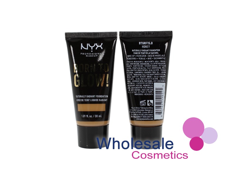 6 x NYX Professional Born to Glow Radiant Foundation - HONEY