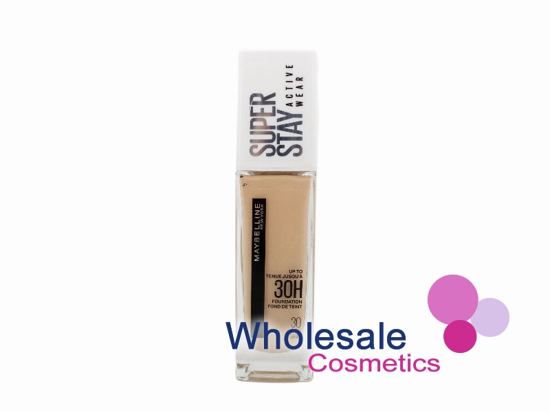 2 x Maybelline SuperStay 30Hr Full Coverage Foundation Security Label - 30 SAND SABLE
