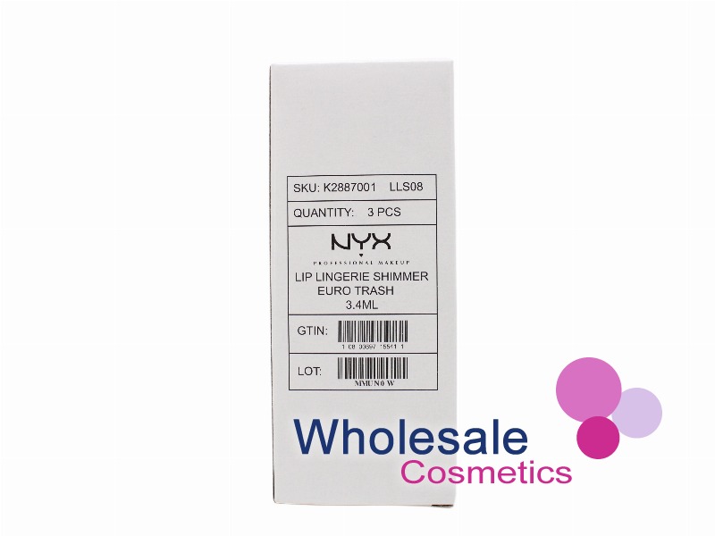 9 x NYX Lingerie Shimmer Chatoyant Lip Gloss - 08 EURO TRASH