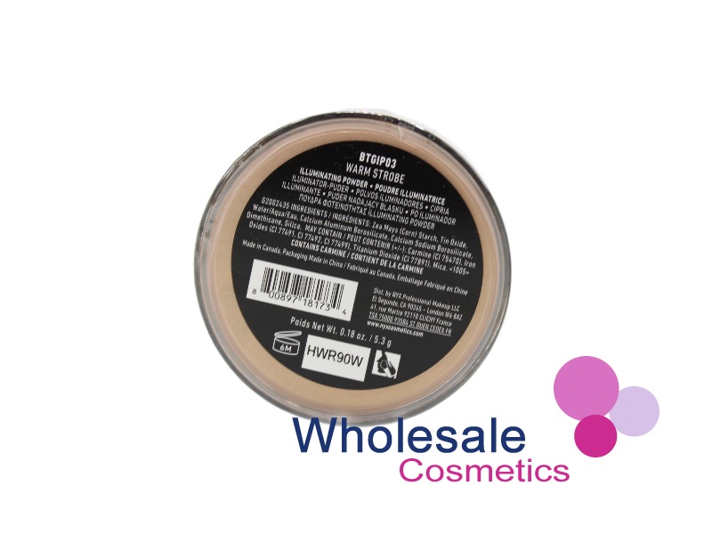 6 x NYX Born To Glow Illuminating Powder - 03 WARM STROBE