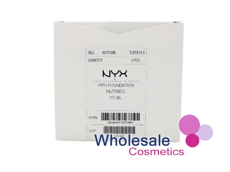6 x NYX Total Control Drop Pro Foundation - NUTMEG