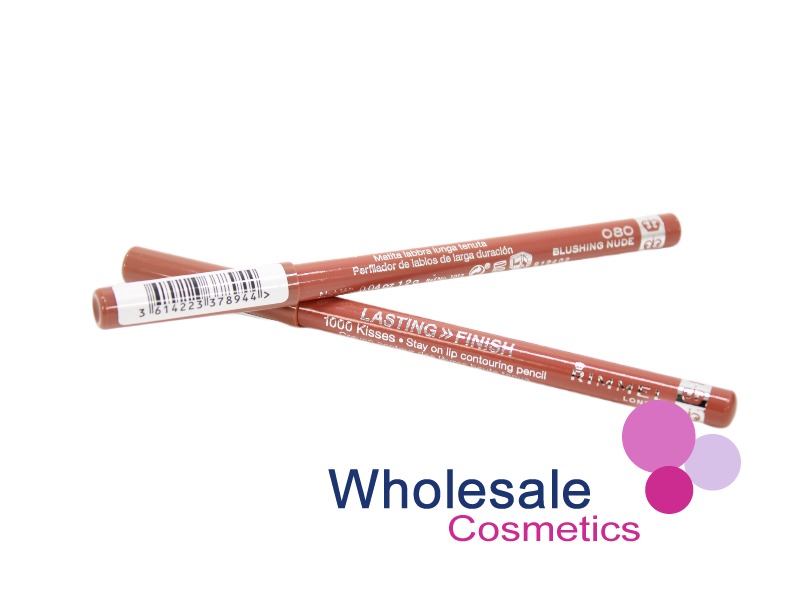 12 x Rimmel Lasting Finish 1000 Kisses Lip Liner Pencil - 080 BLUSHING NUDE