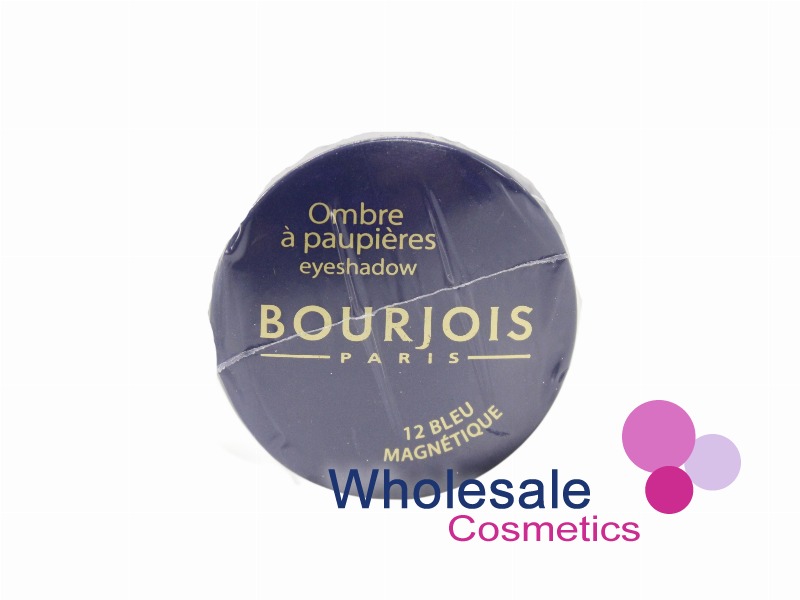 Bourjois Eyeshadow Little Round Pot – Farbe NO 12 Bleu Magnetique, Gebackene Formel, Nass/trocken Anwendbar