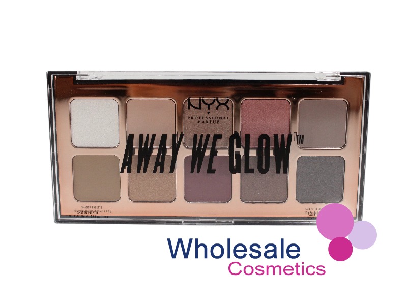3 x NYX Professional Makeup Away We Glow Shadow Palette - 01 LOVEBEAM