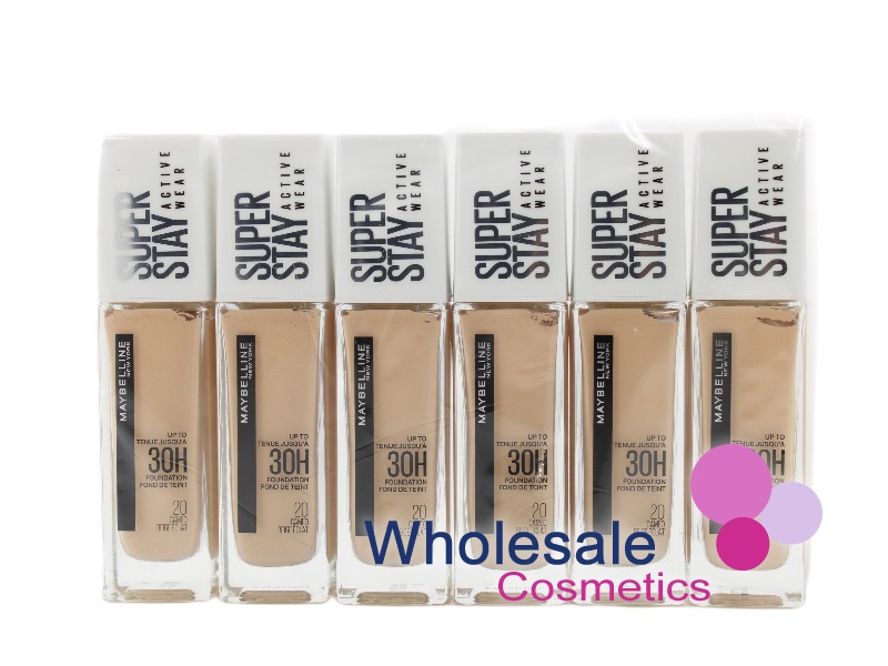 6 x Maybelline SuperStay 30Hr Full Coverage Foundation - 20 CAMEO