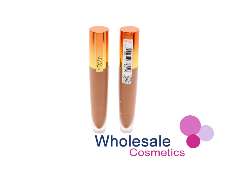 6 x L'oreal Rouge Signature Metallic Liquid Lipstick (Gold Top) - 201 I STUPEFY