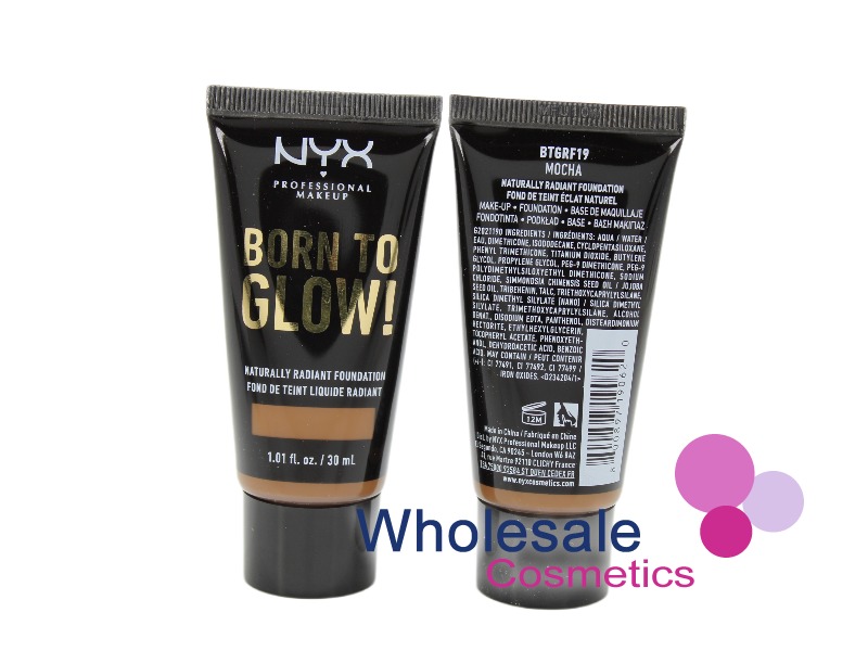 6 x NYX Professional Born to Glow Radiant Foundation - 19 MOCHA