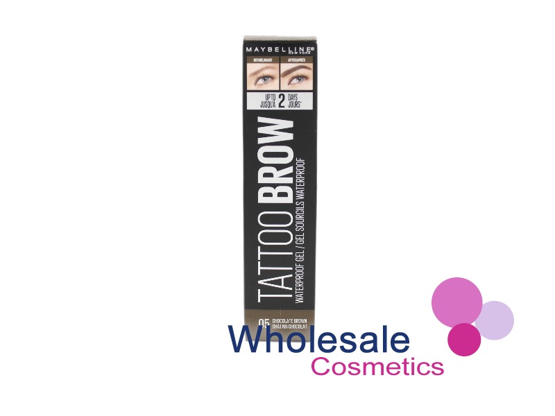 6 x Maybelline Tattoo Brow Waterproof Gel - 05 CHOCOLATE BROWN